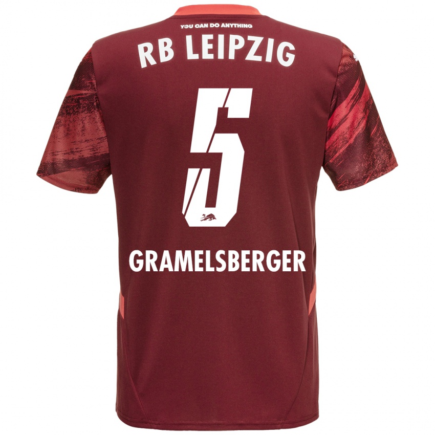 Niño Camiseta Lennert Gramelsberger #5 Borgoña 2ª Equipación 2024/25 La Camisa México