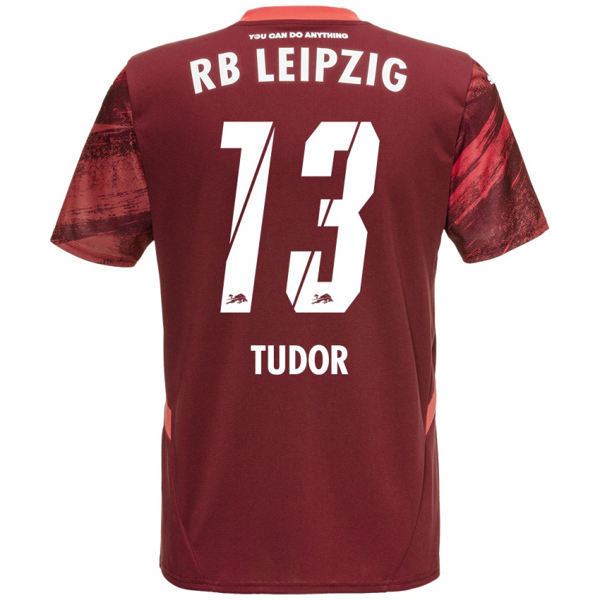 Niño Camiseta Aaron Tudor #13 Borgoña 2ª Equipación 2024/25 La Camisa México