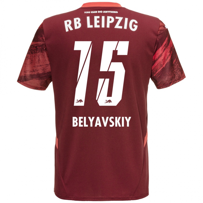 Niño Camiseta David Belyavskiy #15 Borgoña 2ª Equipación 2024/25 La Camisa México