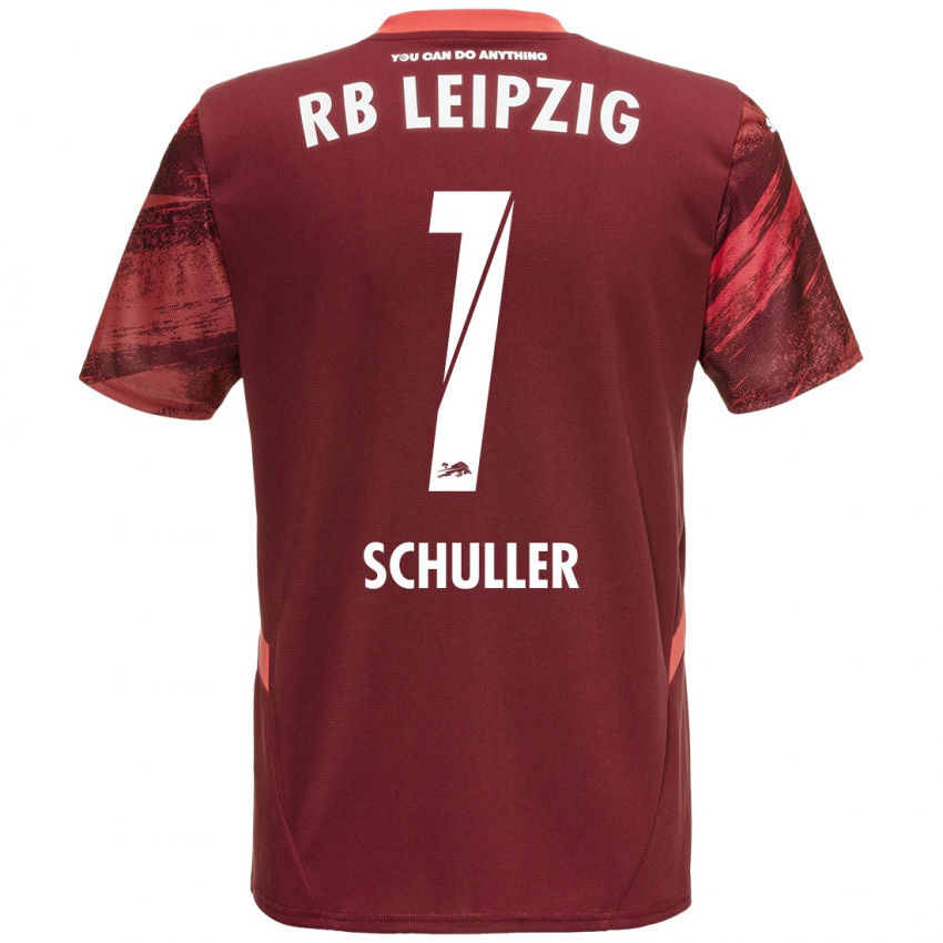 Niño Camiseta Gina Schüller #1 Borgoña 2ª Equipación 2024/25 La Camisa México