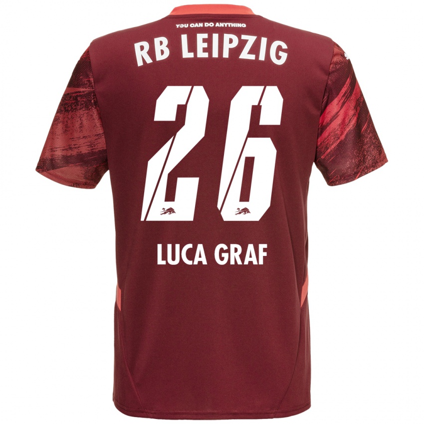 Niño Camiseta Luca Marie Graf #26 Borgoña 2ª Equipación 2024/25 La Camisa México