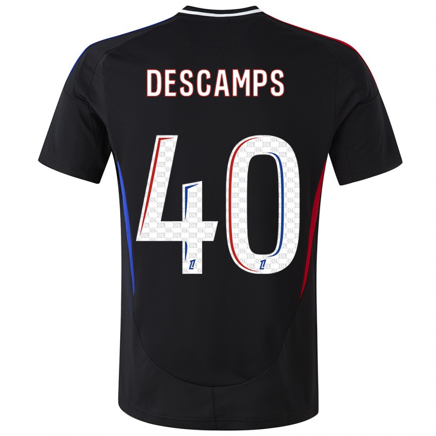 Niño Camiseta Rémy Descamps #40 Negro 2ª Equipación 2024/25 La Camisa México