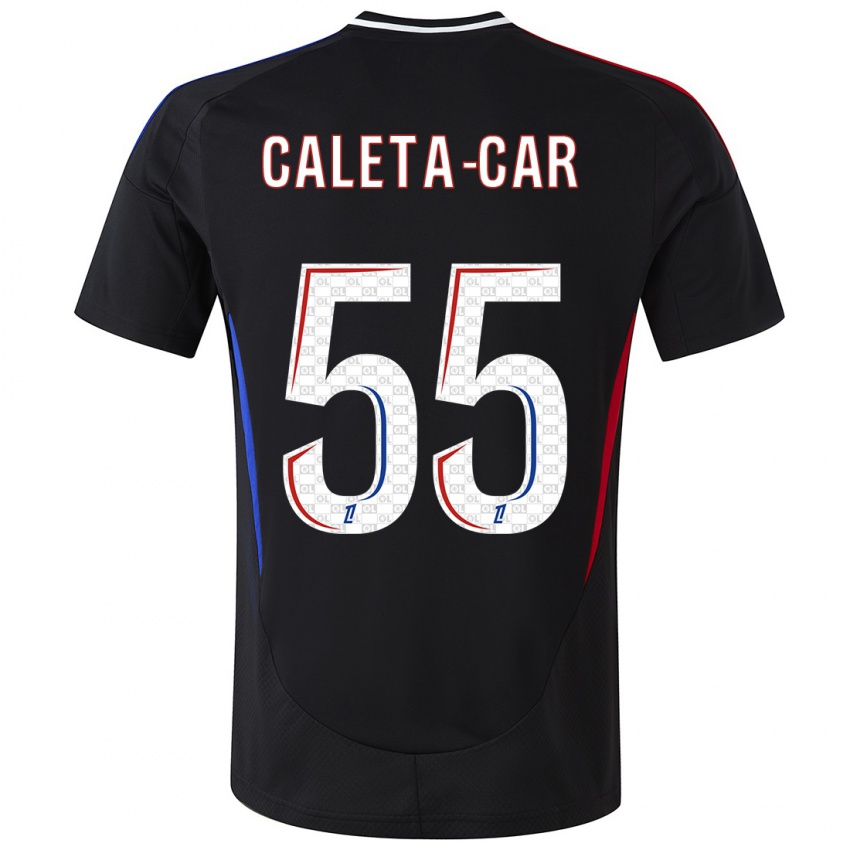 Niño Camiseta Duje Caleta-Car #55 Negro 2ª Equipación 2024/25 La Camisa México