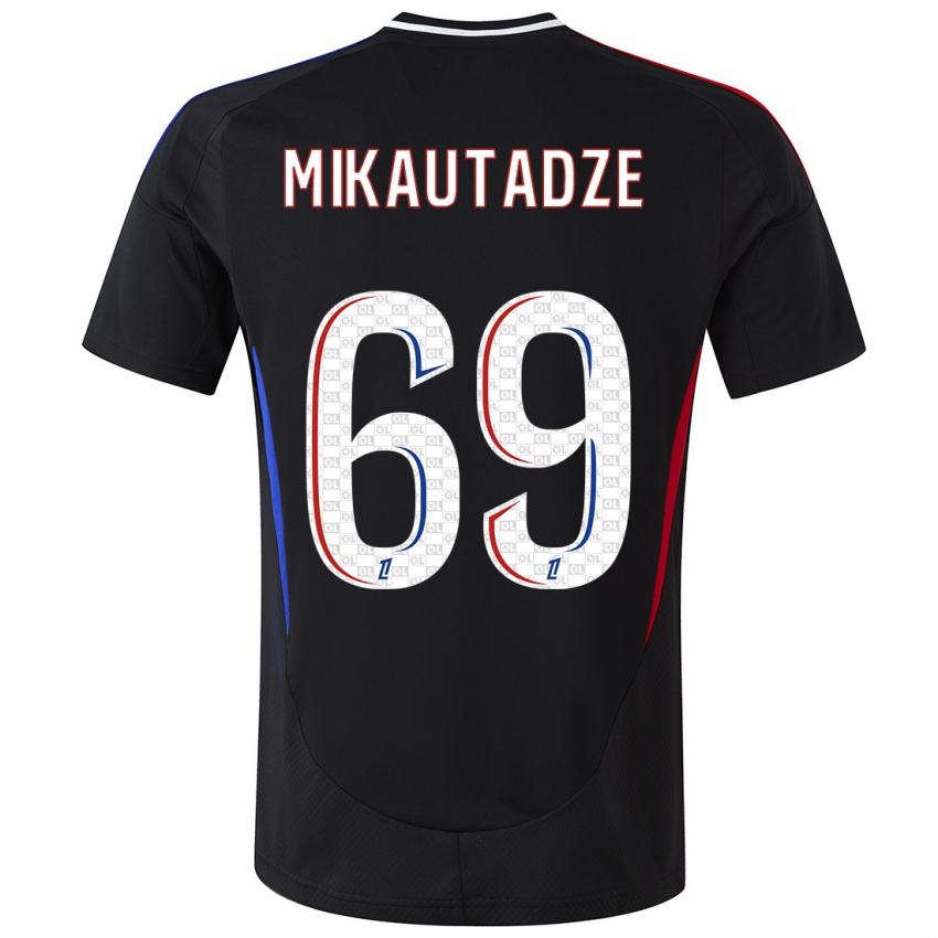 Niño Camiseta Georges Mikautadze #69 Negro 2ª Equipación 2024/25 La Camisa México