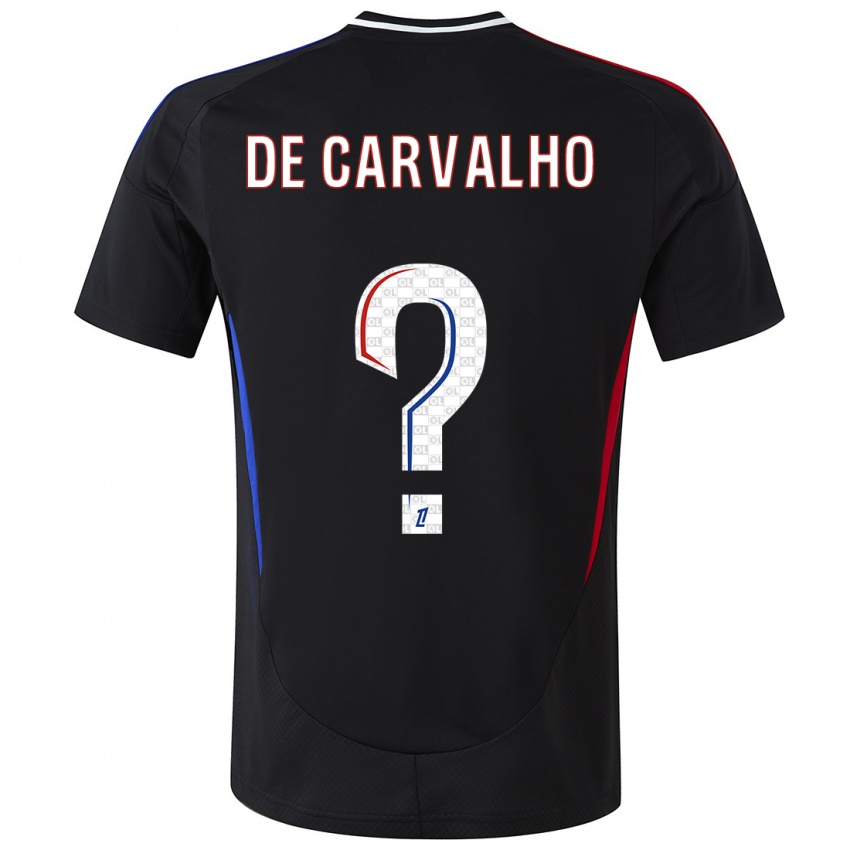 Niño Camiseta Mathys De Carvalho #0 Negro 2ª Equipación 2024/25 La Camisa México