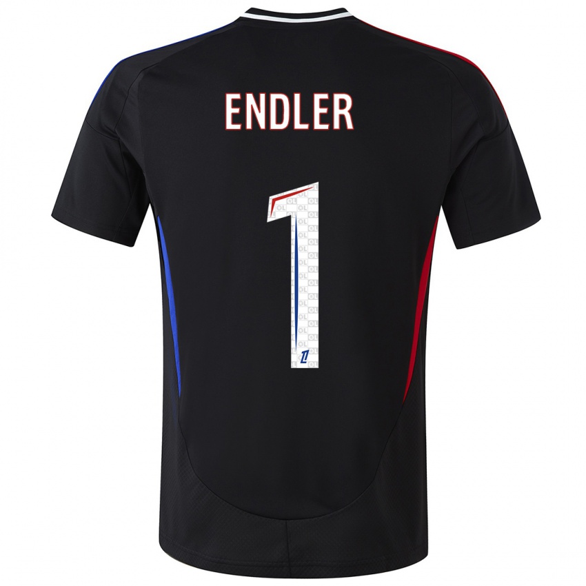 Niño Camiseta Christiane Endler #1 Negro 2ª Equipación 2024/25 La Camisa México