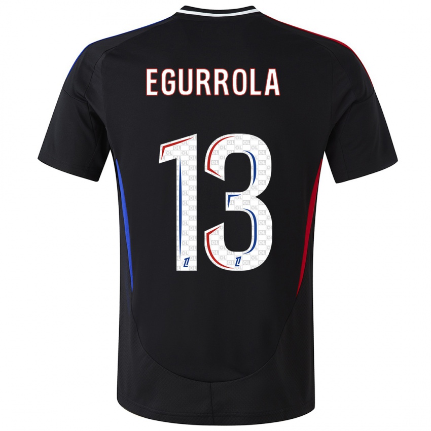 Niño Camiseta Damaris Egurrola #13 Negro 2ª Equipación 2024/25 La Camisa México