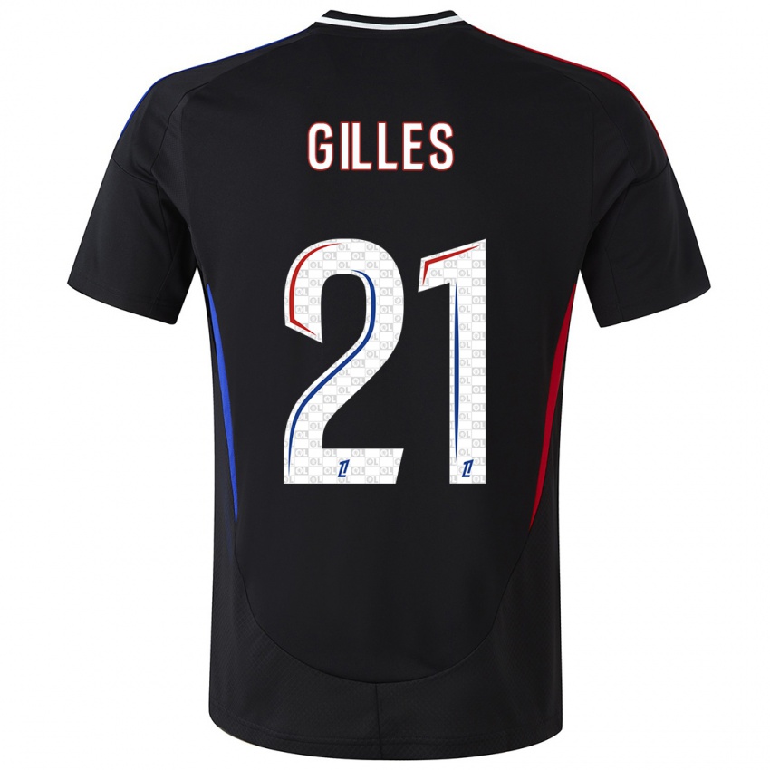 Niño Camiseta Vanessa Gilles #21 Negro 2ª Equipación 2024/25 La Camisa México