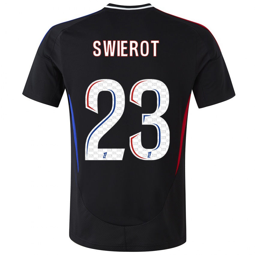 Niño Camiseta Julie Swierot #23 Negro 2ª Equipación 2024/25 La Camisa México