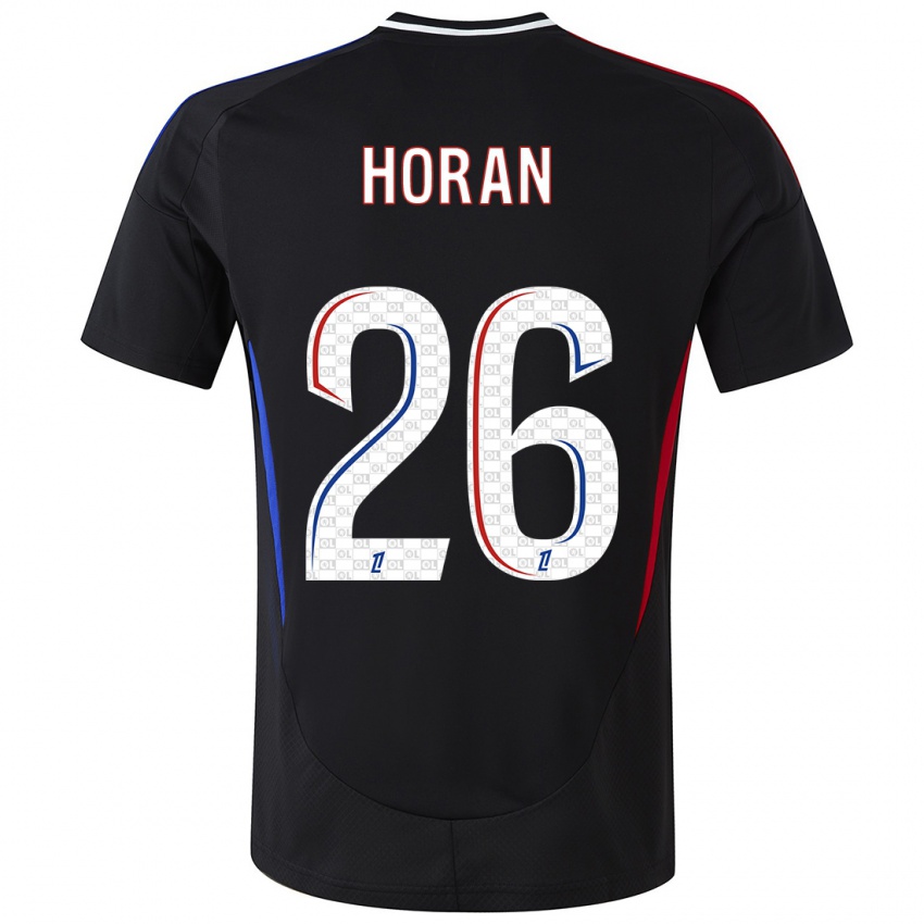 Niño Camiseta Lindsey Horan #26 Negro 2ª Equipación 2024/25 La Camisa México