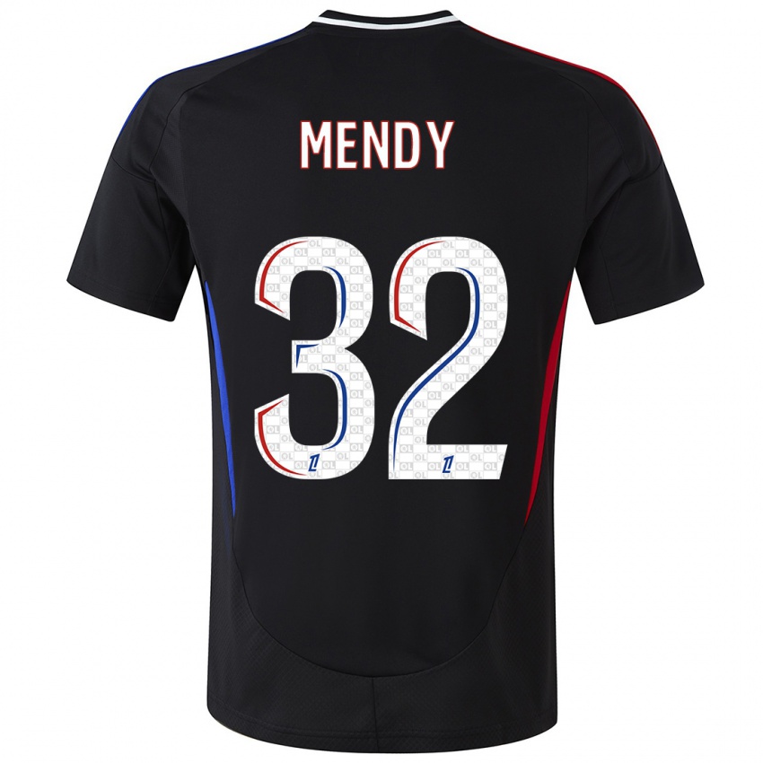 Niño Camiseta Maeline Mendy #32 Negro 2ª Equipación 2024/25 La Camisa México