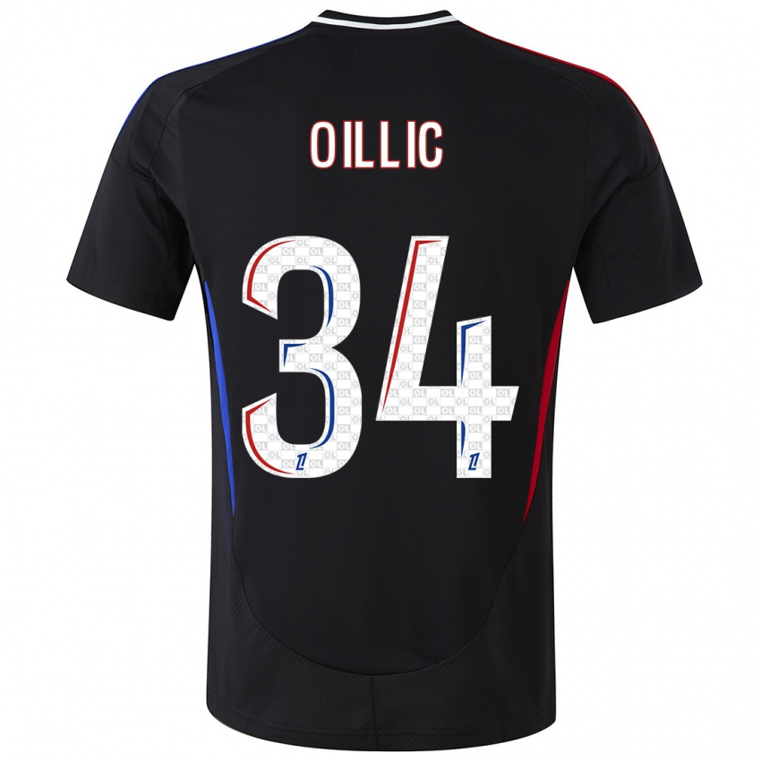 Niño Camiseta Laureen Oillic #34 Negro 2ª Equipación 2024/25 La Camisa México