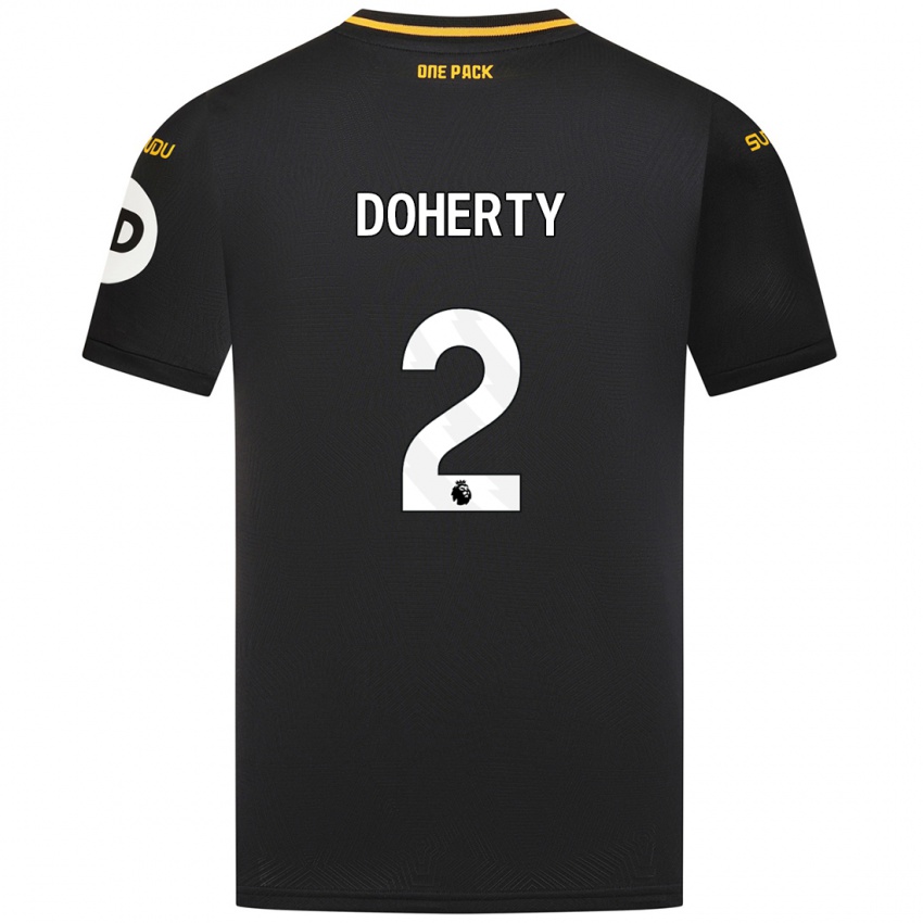 Niño Camiseta Matt Doherty #2 Negro 2ª Equipación 2024/25 La Camisa México