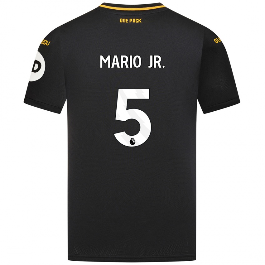 Niño Camiseta Mario Lemina #5 Negro 2ª Equipación 2024/25 La Camisa México