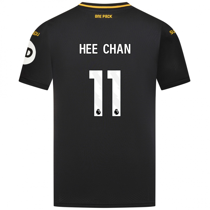 Niño Camiseta Hee-Chan Hwang #11 Negro 2ª Equipación 2024/25 La Camisa México