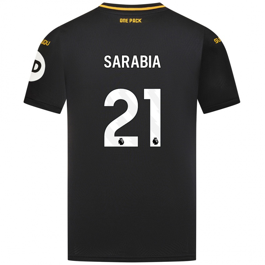 Niño Camiseta Pablo Sarabia #21 Negro 2ª Equipación 2024/25 La Camisa México