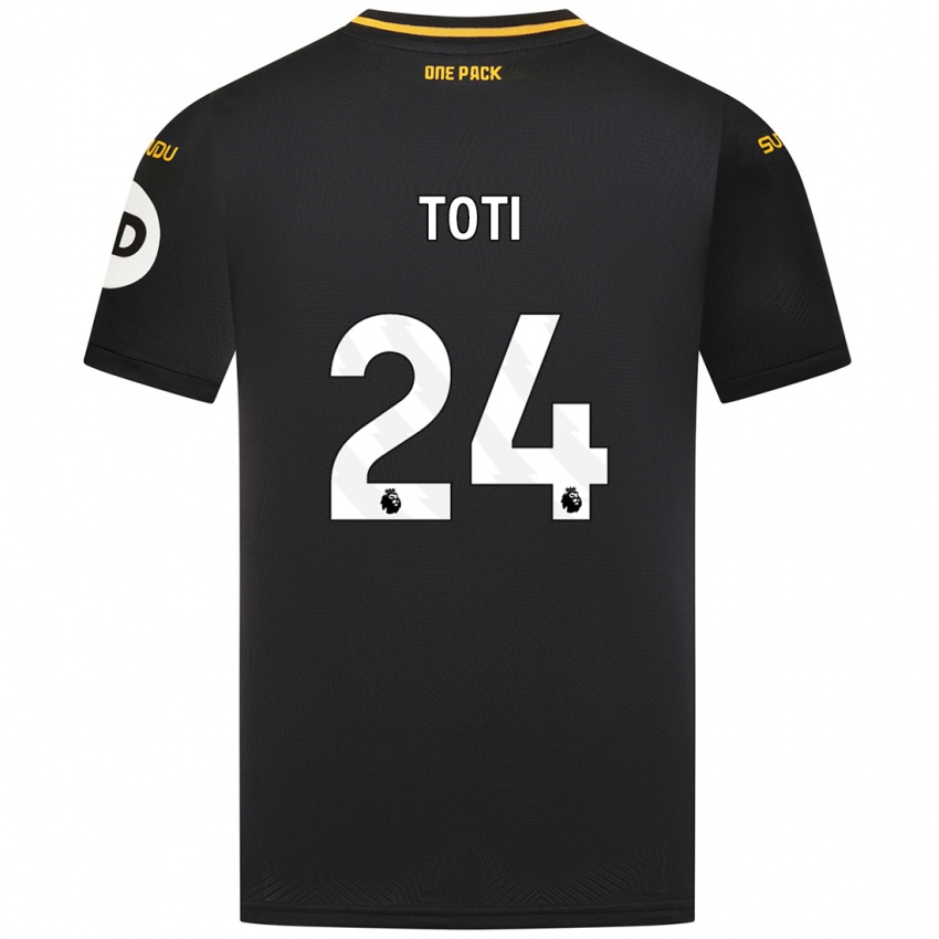 Niño Camiseta Toti #24 Negro 2ª Equipación 2024/25 La Camisa México