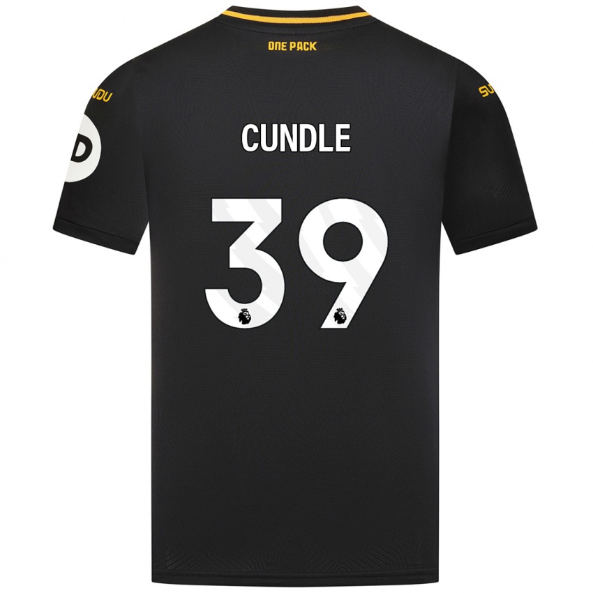 Niño Camiseta Luke Cundle #39 Negro 2ª Equipación 2024/25 La Camisa México