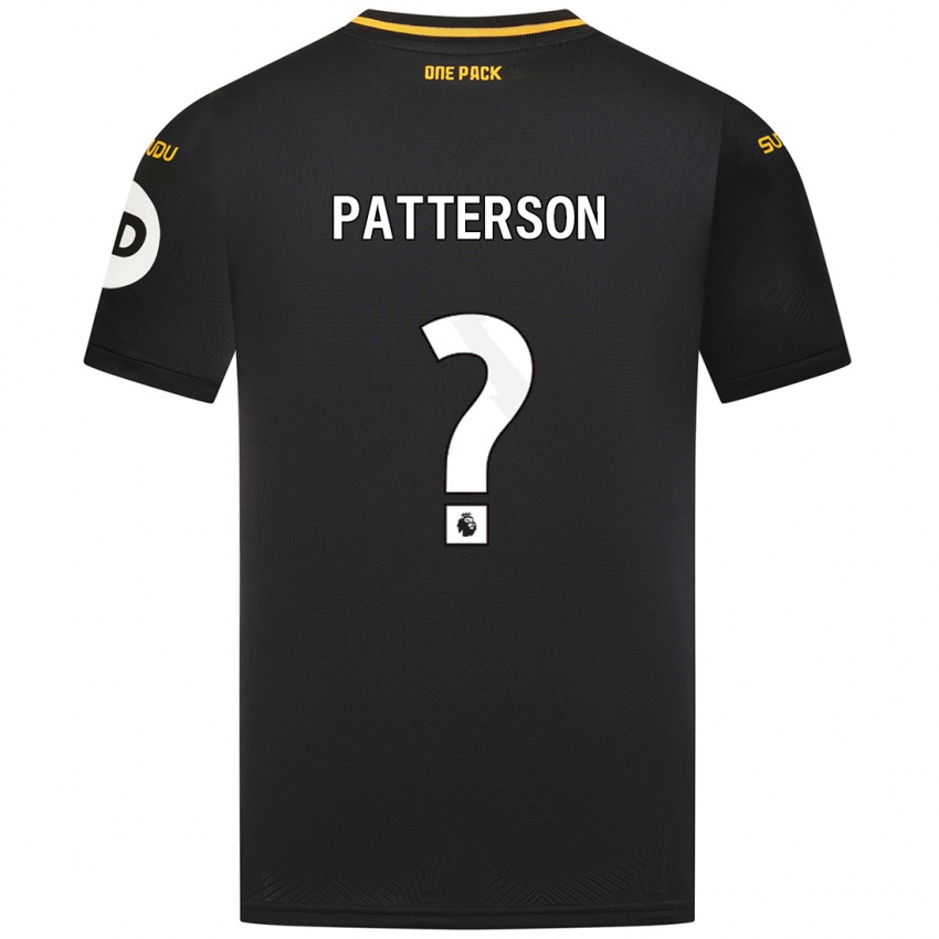 Niño Camiseta Lennon Patterson #0 Negro 2ª Equipación 2024/25 La Camisa México