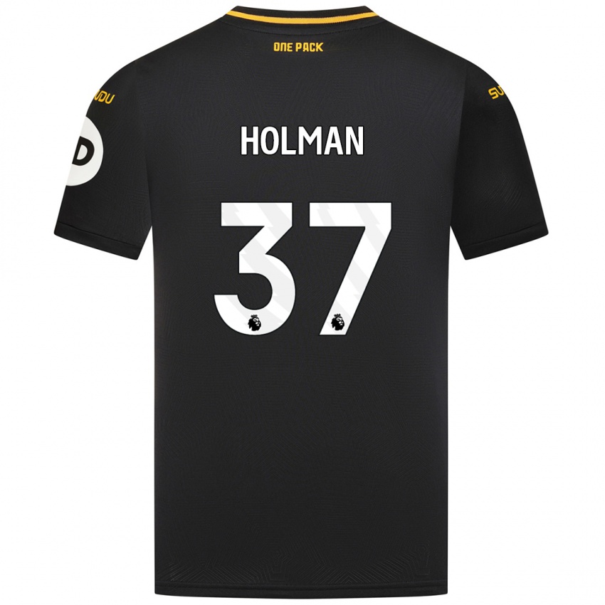 Niño Camiseta Fletcher Holman #37 Negro 2ª Equipación 2024/25 La Camisa México