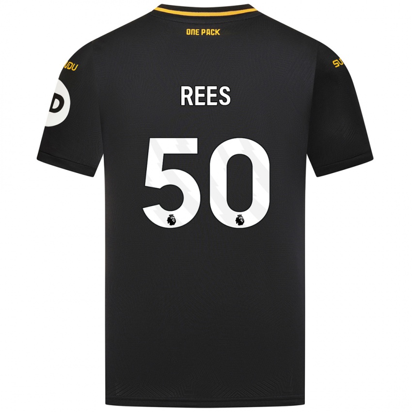 Niño Camiseta Mason Rees #50 Negro 2ª Equipación 2024/25 La Camisa México