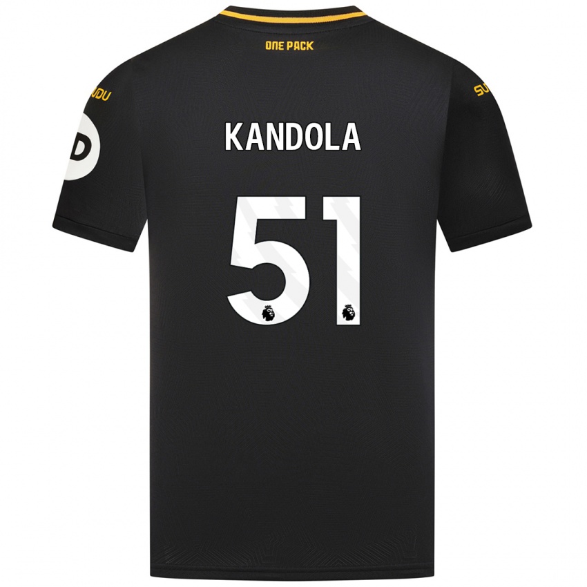 Niño Camiseta Kam Kandola #51 Negro 2ª Equipación 2024/25 La Camisa México