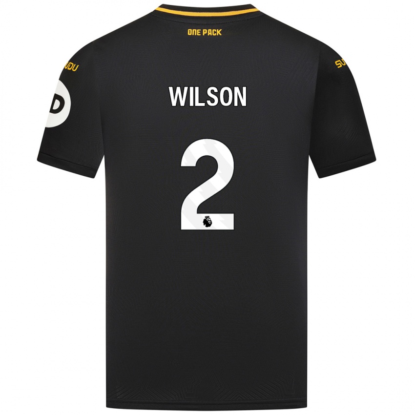 Niño Camiseta Ellie Wilson #2 Negro 2ª Equipación 2024/25 La Camisa México