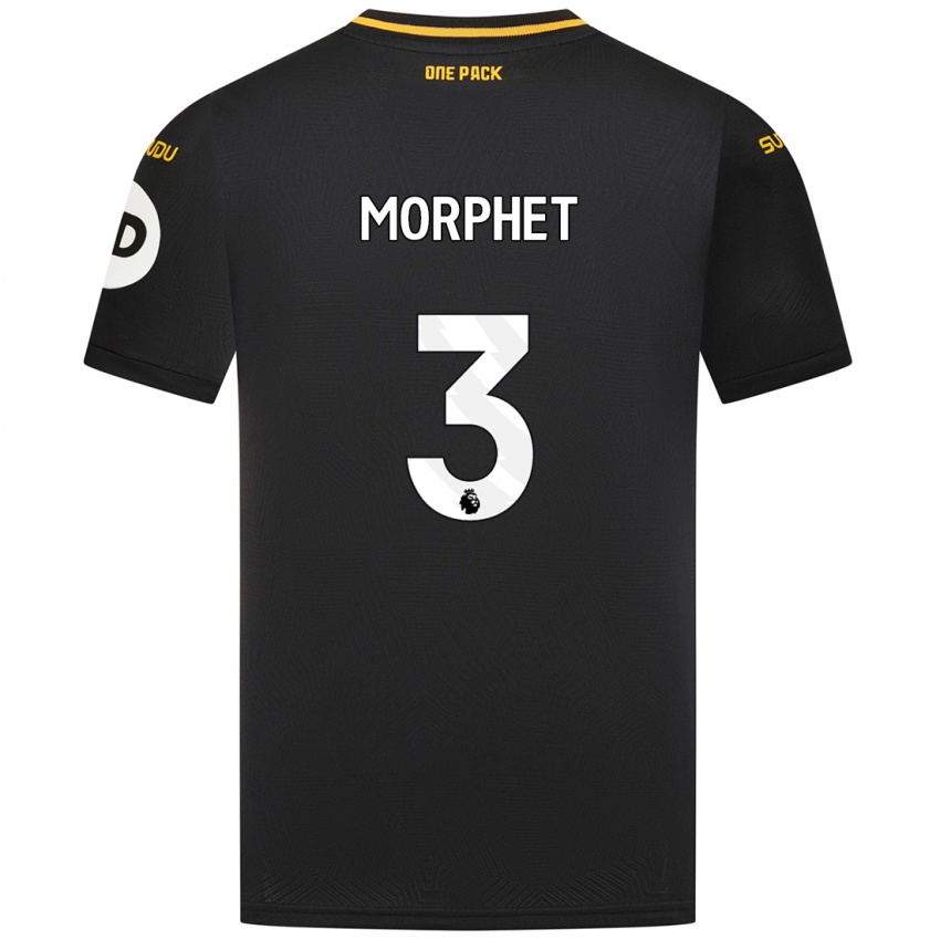 Niño Camiseta Anna Morphet #3 Negro 2ª Equipación 2024/25 La Camisa México