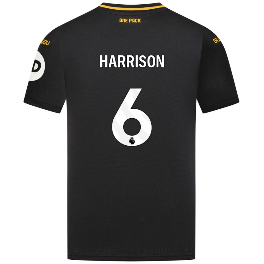 Niño Camiseta Lexie Harrison #6 Negro 2ª Equipación 2024/25 La Camisa México