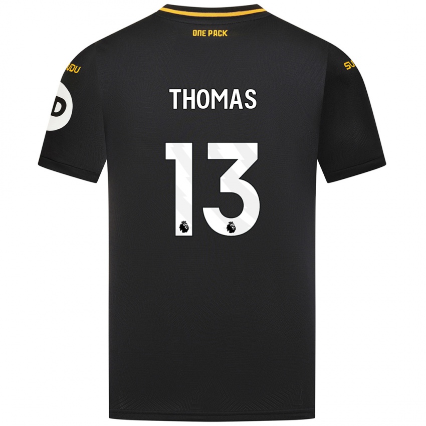 Niño Camiseta Bec Thomas #13 Negro 2ª Equipación 2024/25 La Camisa México