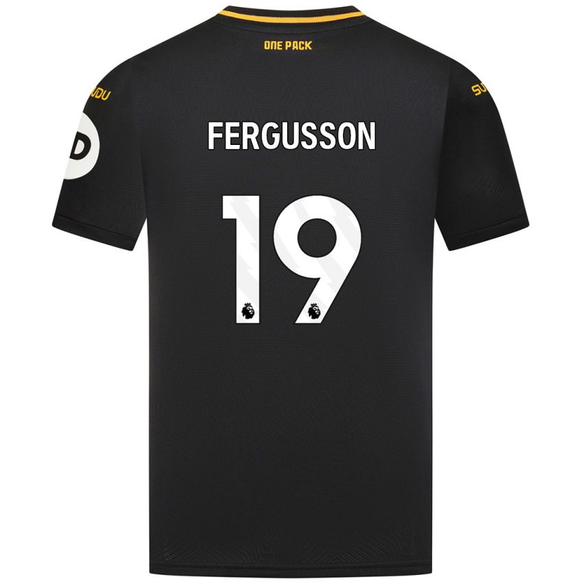 Niño Camiseta Liv Fergusson #19 Negro 2ª Equipación 2024/25 La Camisa México