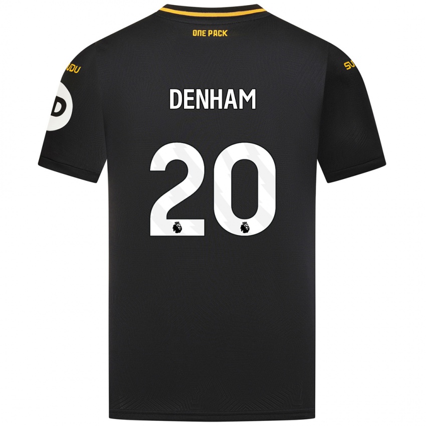 Niño Camiseta Ania Denham #20 Negro 2ª Equipación 2024/25 La Camisa México