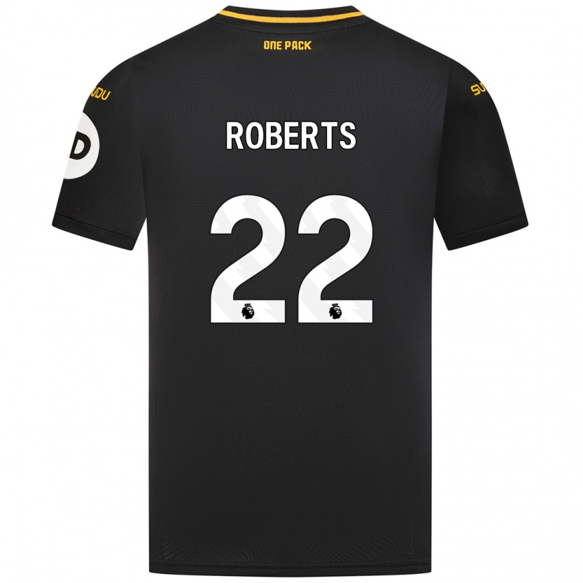 Niño Camiseta Beth Roberts #22 Negro 2ª Equipación 2024/25 La Camisa México