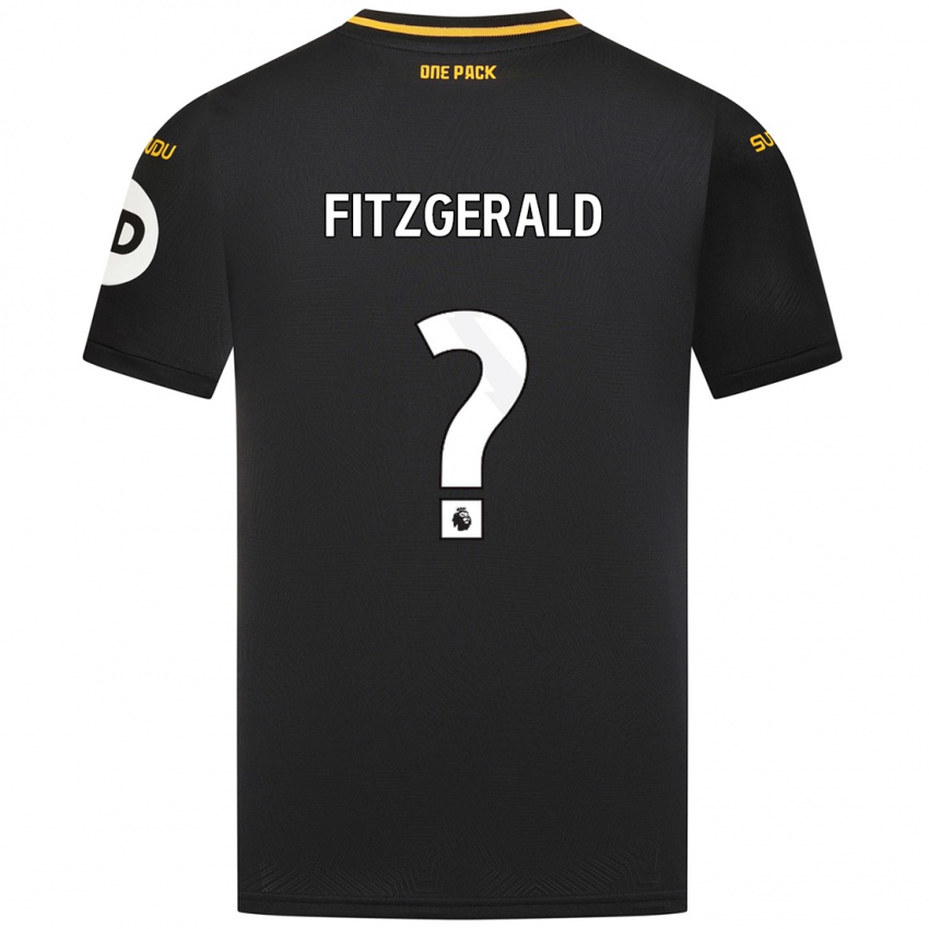 Niño Camiseta Kyle Fitzgerald #0 Negro 2ª Equipación 2024/25 La Camisa México