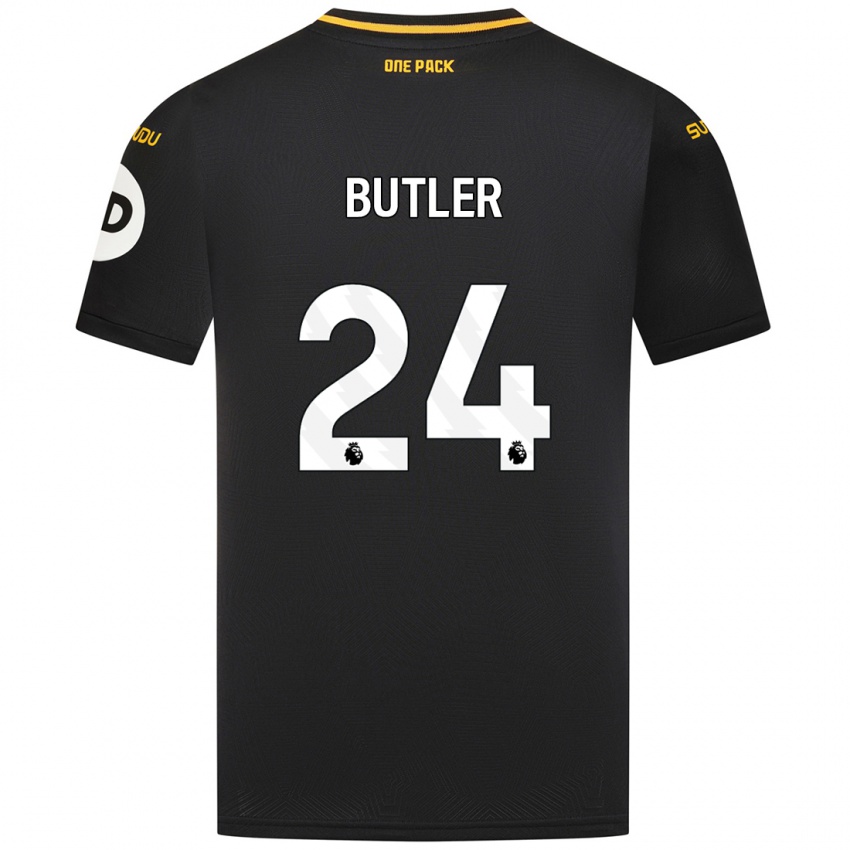 Niño Camiseta Elli Butler #24 Negro 2ª Equipación 2024/25 La Camisa México