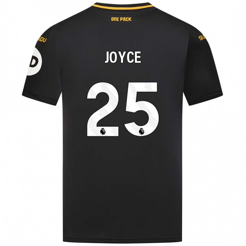 Niño Camiseta Leonie Joyce #25 Negro 2ª Equipación 2024/25 La Camisa México