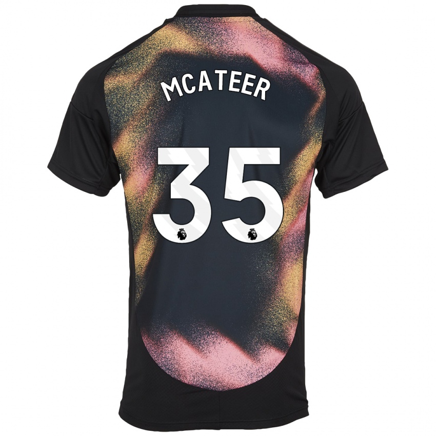 Niño Camiseta Kasey Mcateer #35 Negro Blanco 2ª Equipación 2024/25 La Camisa México