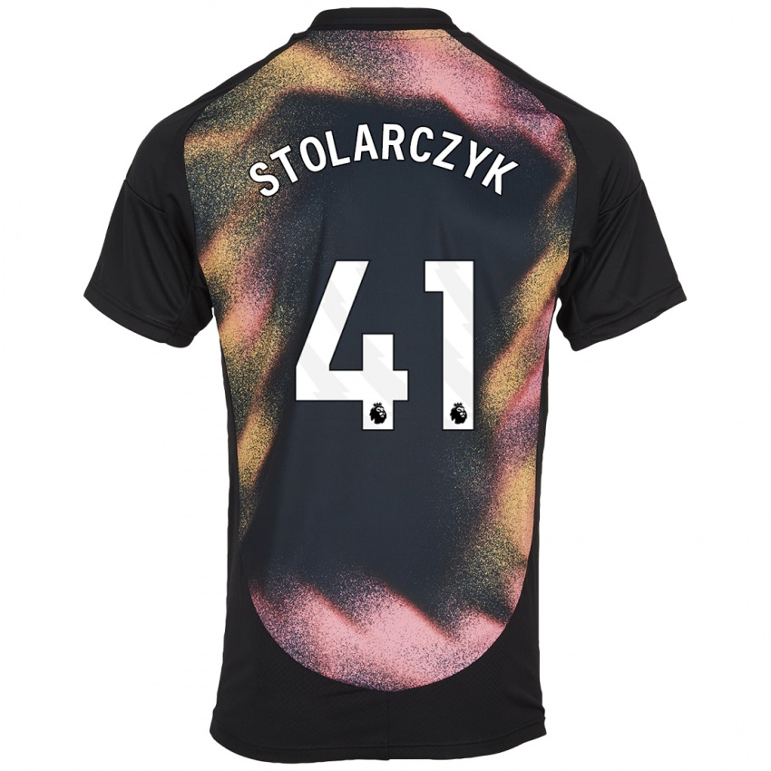 Niño Camiseta Jakub Stolarczyk #41 Negro Blanco 2ª Equipación 2024/25 La Camisa México