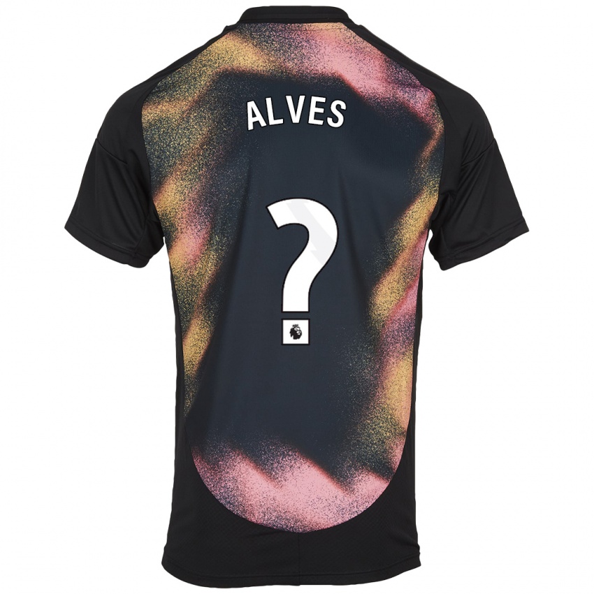 Niño Camiseta Will Alves #0 Negro Blanco 2ª Equipación 2024/25 La Camisa México