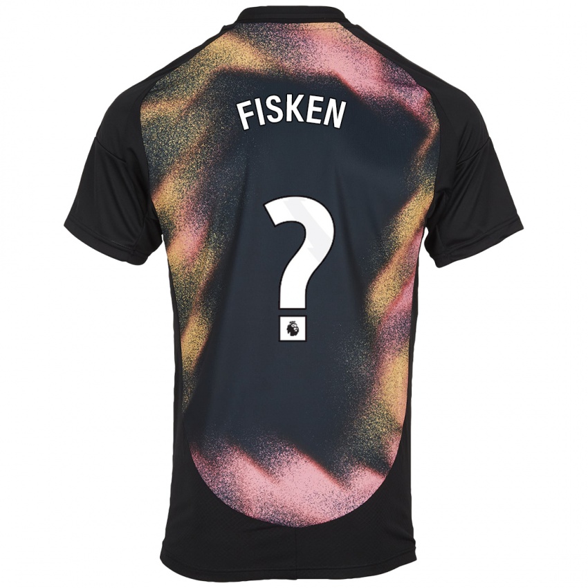 Niño Camiseta Alfie Fisken #0 Negro Blanco 2ª Equipación 2024/25 La Camisa México