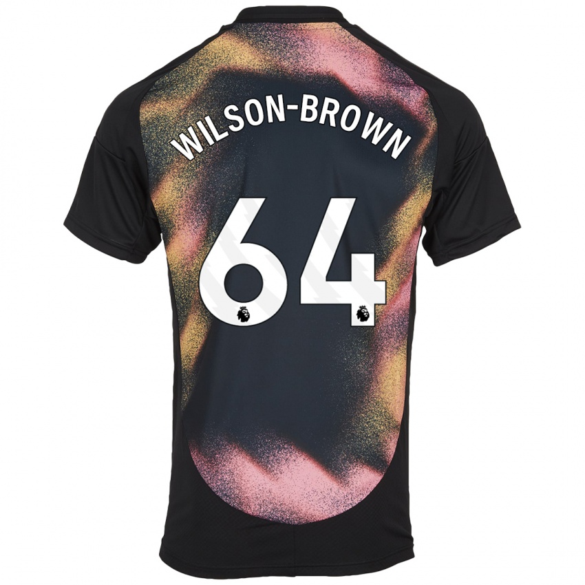 Niño Camiseta Thomas Wilson-Brown #64 Negro Blanco 2ª Equipación 2024/25 La Camisa México