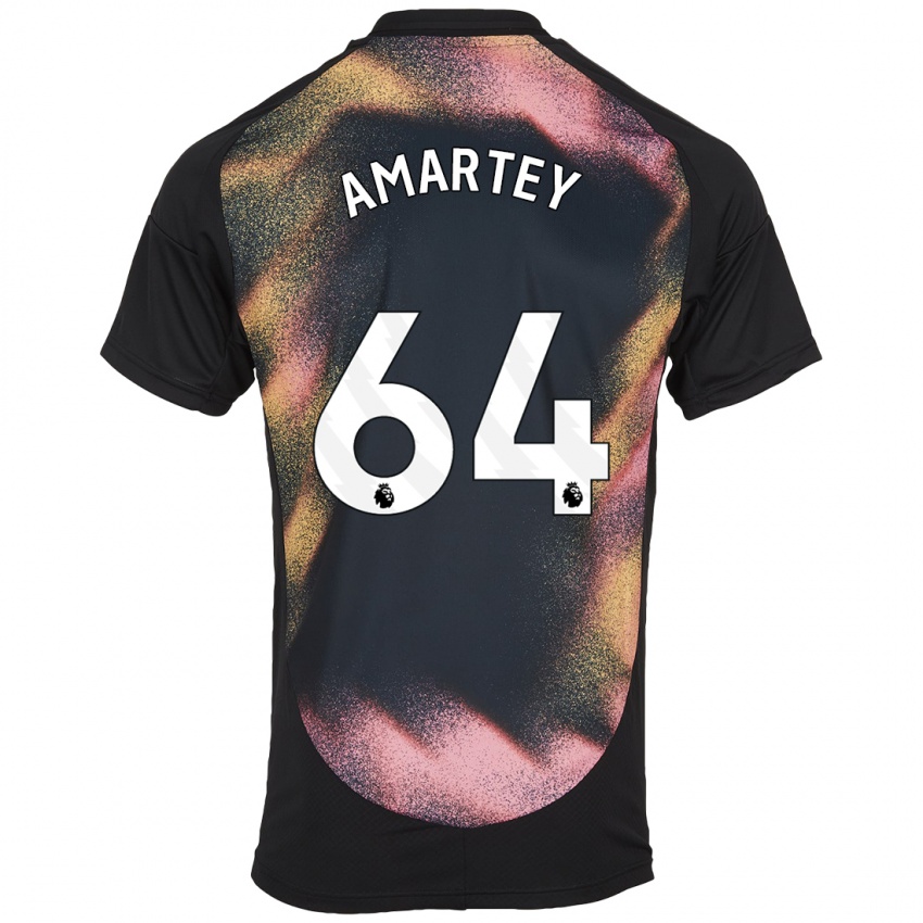 Niño Camiseta Bobby Amartey #64 Negro Blanco 2ª Equipación 2024/25 La Camisa México