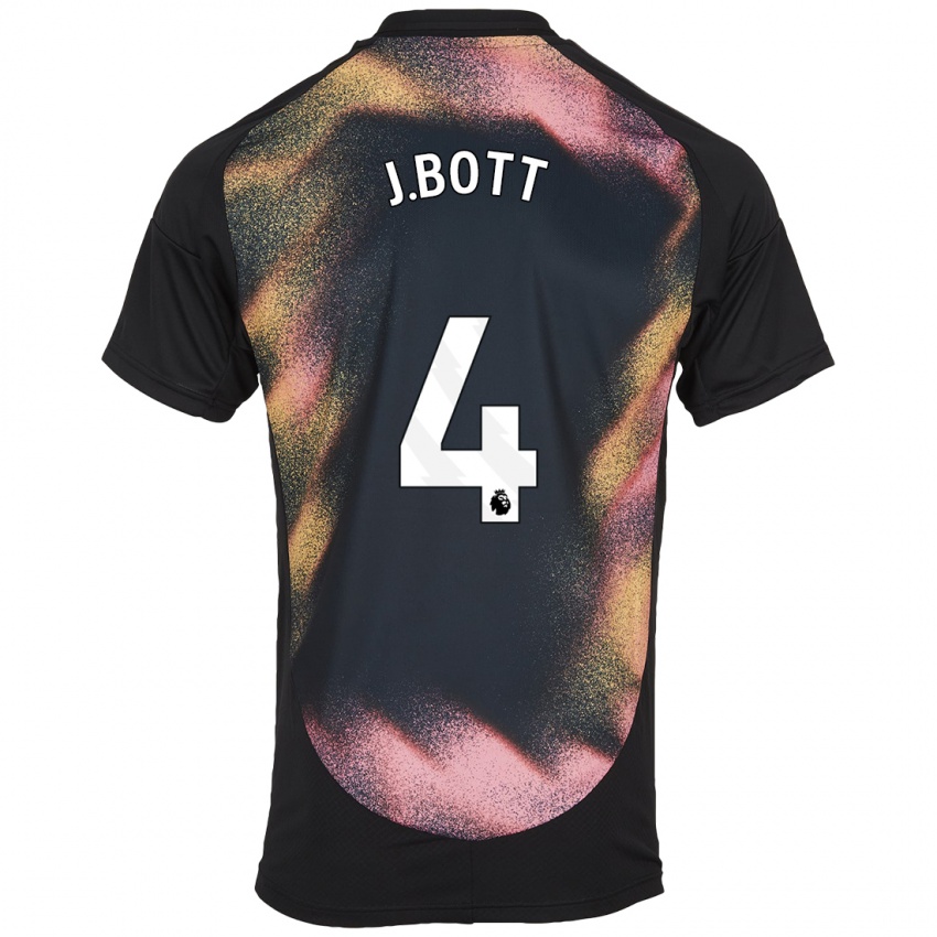 Niño Camiseta C. J. Bott #4 Negro Blanco 2ª Equipación 2024/25 La Camisa México