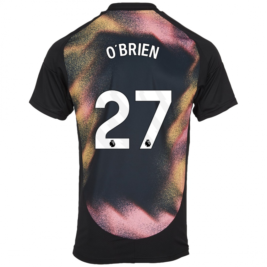 Niño Camiseta Shannon O'brien #27 Negro Blanco 2ª Equipación 2024/25 La Camisa México