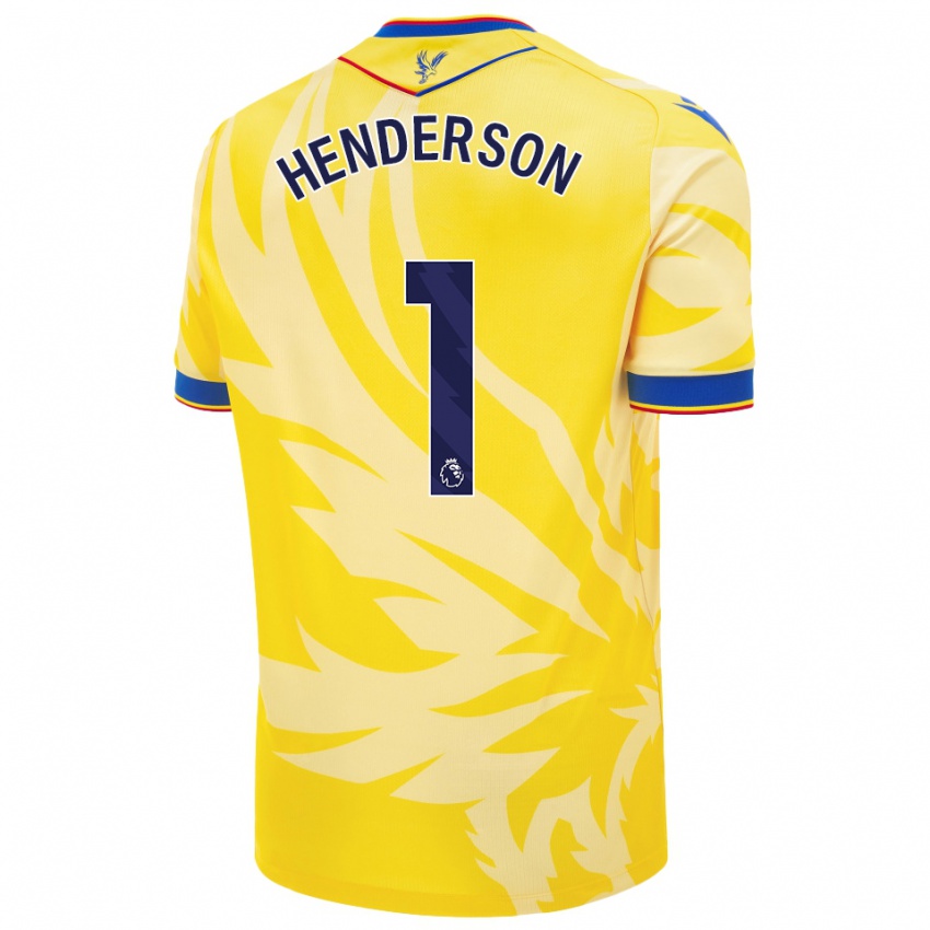 Niño Camiseta Dean Henderson #1 Amarillo 2ª Equipación 2024/25 La Camisa México