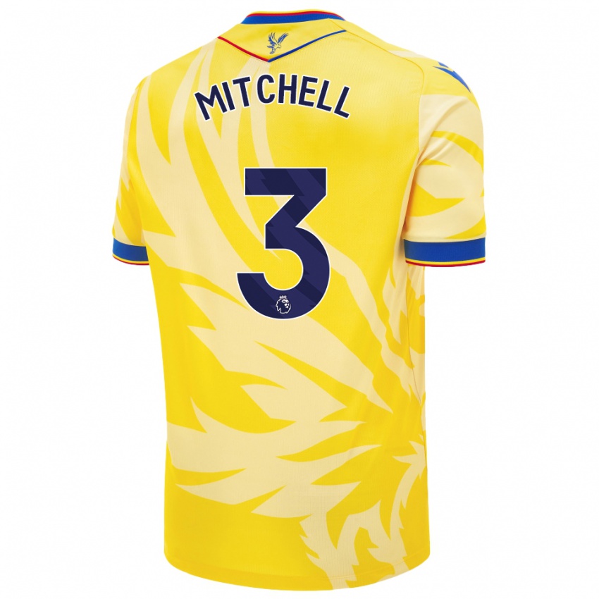 Niño Camiseta Tyrick Mitchell #3 Amarillo 2ª Equipación 2024/25 La Camisa México