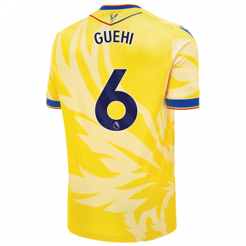 Niño Camiseta Marc Guéhi #6 Amarillo 2ª Equipación 2024/25 La Camisa México