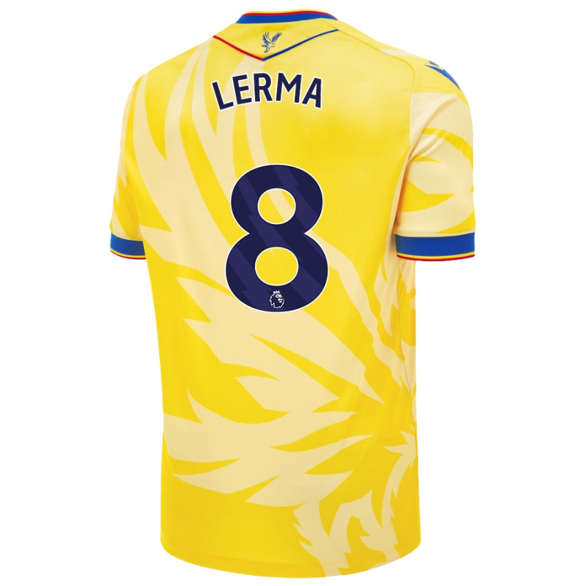 Niño Camiseta Jefferson Lerma #8 Amarillo 2ª Equipación 2024/25 La Camisa México