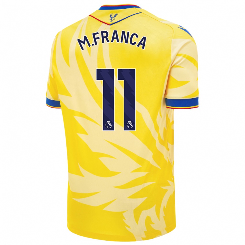 Niño Camiseta Matheus França #11 Amarillo 2ª Equipación 2024/25 La Camisa México