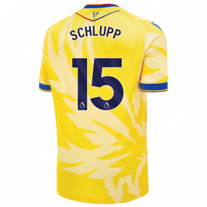 Niño Camiseta Jeffrey Schlupp #15 Amarillo 2ª Equipación 2024/25 La Camisa México